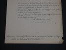 Gaston d'Audiffret, Homme politique - LETTRE SIGN&Eacute;E, Versaille, 1878. Gaston d'Audiffret