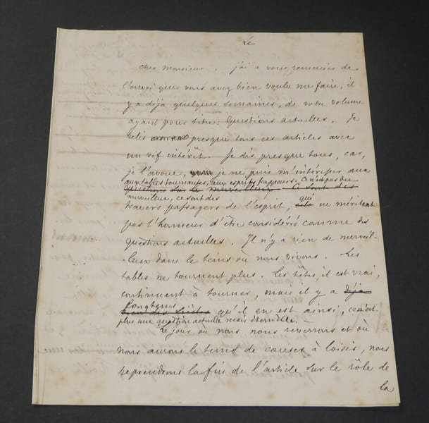 Jacques-Henri WUSTENBERG, lettre autographe, volume "Questions actuelles". Jacques-Henri WUSTENBERG