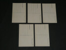 5 Cartes postales portraits de femmes curiosa sign&eacute;es Yves Die&yuml; dit Thiey. Yves Die&yuml; dit Thiey