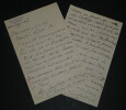 Jean Wladimir BIENSTOCK - LETTRE AUTOGRAPHE SIGN&Eacute;E &agrave; Aur&eacute;lien LUGN&Eacute;-POE, 1907, 6 pages. BIENSTOCK, Jean Wladimir