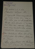 Jean Wladimir BIENSTOCK - LETTRE AUTOGRAPHE SIGN&Eacute;E &agrave; Aur&eacute;lien LUGN&Eacute;-POE, 1907, 6 pages. BIENSTOCK, Jean Wladimir