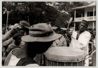 Photographie argentique de 1958 Rwanda Cérémonie au son des tambours