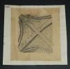 Coupole nerv&eacute;e de l'&eacute;glise de Nieul (Charente-Inf&eacute;rieure) - Dessin original sign&eacute;. Louis Henri Laffill&eacute;e