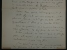 Omer Th&eacute;ophile PENOT - LETTRE AUTOGRAPHE SIGN&Eacute;E Th&eacute;&acirc;tre des Vari&eacute;t&eacute;s 2 pages. Omer Th&eacute;ophile PENOT