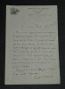Louis DUMUR - Lettre autographe sign&eacute;e &agrave; Monsieur CLOUZOT - Agence des prisonniers de Guerre - Guerre 14/18 - 1916. Louis DUMUR