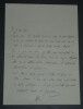 Albert TOUCHARD, &Eacute;crivain - LETTRE AUTOGRAPHE SIGN&Eacute;E &Agrave; Louis ARTUS, 1912, Nice. Albert TOUCHARD