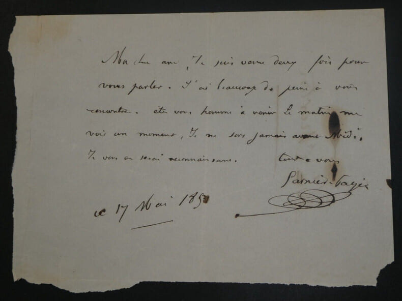 Louis GARNIER-PAG&Egrave;S - LETTRE AUTOGRAPHE SIGN&Eacute;E, 1851. Louis GARNIER-PAG&Egrave;S