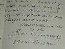 &Eacute;mile BERGERAT - BELLE LETTRE AUTOGRAPHE SIGN&Eacute;E &Agrave; COQUELIN A&Icirc;N&Eacute; - 3 pages 1891. &Eacute;mile BERGERAT