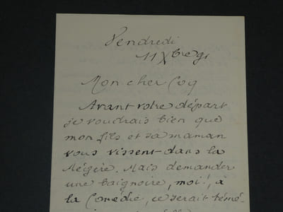 Émile BERGERAT - BELLE LETTRE AUTOGRAPHE SIGNÉE À COQUELIN AÎNÉ - 3 pages 1891