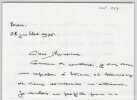 Lettre autographe sign&eacute;e Etourdi ! 2 pages, 1969. Albert P. de Mirimonde