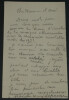 Andr&eacute; Abbal [Sculpteur] - Lettre autographe sign&eacute;e &agrave; H. Lapauze - 1914. Andr&eacute; ABBAL