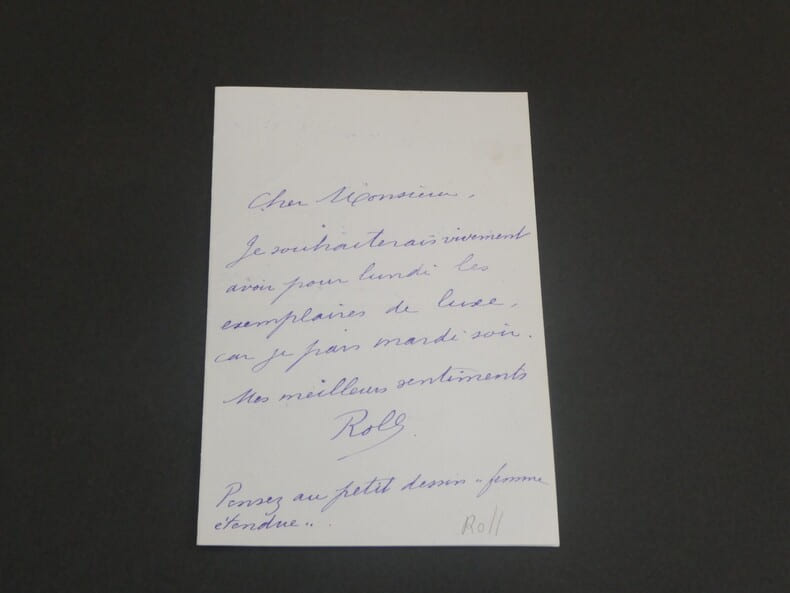 Alfred ROLL, peintre - LETTRE AUTOGRAPHE SIGN&Eacute;E, 1 page, 1880. Alfred ROLL