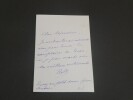 Alfred ROLL, peintre - LETTRE AUTOGRAPHE SIGN&Eacute;E, 1 page, 1880. Alfred ROLL
