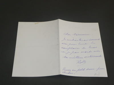 Alfred ROLL, peintre - LETTRE AUTOGRAPHE SIGNÉE, 1 page, 1880