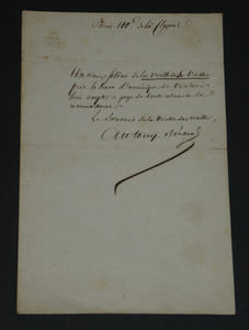 Antony BÉRAUD chansonnier - LETTRE AUTOGRAPHE SIGNÉE À Mr VARNER