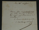 Antony B&Eacute;RAUD chansonnier - LETTRE AUTOGRAPHE SIGN&Eacute;E &Agrave; Mr VARNER. Antony B&eacute;raud