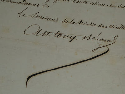 Antony BÉRAUD chansonnier - LETTRE AUTOGRAPHE SIGNÉE À Mr VARNER