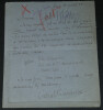 Gabriel TRARIEUX - LETTRE AUTOGRAPHE SIGN&Eacute;E article Monte Carlo Flammarion, 1939. Gabriel Trarieux
