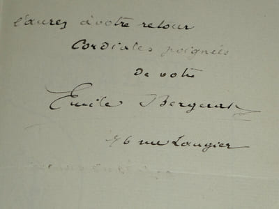 Émile BERGERAT - BELLE LETTRE AUTOGRAPHE SIGNÉE À COQUELIN AÎNÉ - 3 pages 1892