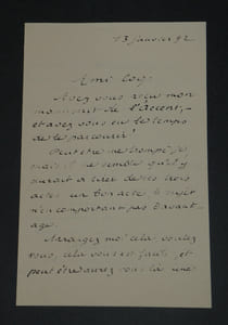 Émile BERGERAT - BELLE LETTRE AUTOGRAPHE SIGNÉE À COQUELIN AÎNÉ - 3 pages 1892