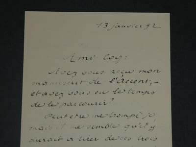 Émile BERGERAT - BELLE LETTRE AUTOGRAPHE SIGNÉE À COQUELIN AÎNÉ - 3 pages 1892
