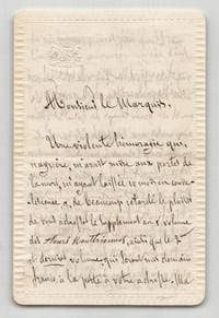 Aglaé de Corday - Lettre autographe signée au Marquis de Valois, 4 pages - 1854