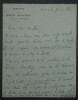 Ren&eacute; DOUMIC - LETTRE AUTOGRAPHE SIGN&Eacute;E &agrave; ZAMACO&Iuml;S, 1926, Sur la tombe de Loti. Ren&eacute; Doumic