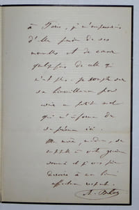 Adolphe BELOT - Lettre autographe signée