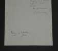 Pierre DESCAVES - &eacute;crivain - LETTRE AUTOGRAPHE SIGN&Eacute;E - 1962. Pierre DESCAVES