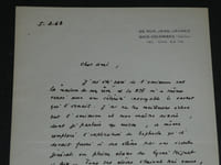 Albert Aycard, Lettre autographe signée à Pierre Lhoste, Émission de la RTF 1963