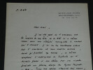 Albert Aycard, Lettre autographe sign&eacute;e &agrave; Pierre Lhoste, &Eacute;mission de la RTF 1963. Albert Aycard