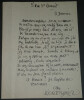 L&eacute;o LARGUIER - Lettre Autographe Sign&eacute;e - "je vais au Lip" St Germain - Paris. L&eacute;o LARGUIER