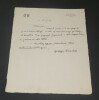 George BOUCHE, Peintre - LETTRE AUTOGRAPHE SIGN&Eacute;E, 20 Juillet 1927. George BOUCHE