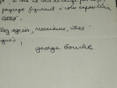 George BOUCHE, Peintre - LETTRE AUTOGRAPHE SIGN&Eacute;E, 20 Juillet 1927. George BOUCHE
