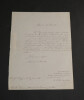 Boniface de Castellane, Homme politique - LETTRE AUTOGRAPHE SIGN&Eacute;E, 1846. Boniface de Castellane