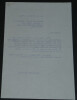 Philippe BARRES - LETTRE TAPUSCRITE SIGN&Eacute;E "La guerre &agrave; vingt ans" &eacute;puis&eacute;, 1958. Philippe Barr&egrave;s