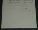 Louis ARTUS - LETTRE AUTOGRAPHE SIGN&Eacute;E &Agrave; LHOSTE "Apprenez les r&egrave;gles" 1934. Louis ARTUS