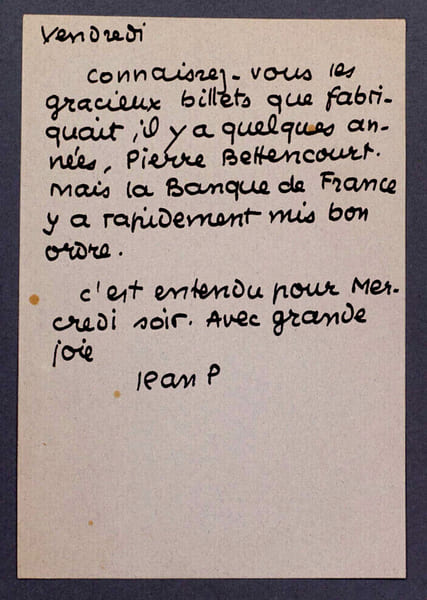 Jean PAULHAN, Ecrivain - LETTRE AUTOGRAPHE SIGN&Eacute;E. Jean PAULHAN