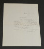 Yves GANDON, &Eacute;crivain - LETTRE AUTOGRAPHE SIGN&Eacute;E &Agrave; A. ROLLAND DE REN&Eacute;VILLE, 1953. Yves GANDON