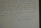 Yves GANDON, &Eacute;crivain - LETTRE AUTOGRAPHE SIGN&Eacute;E &Agrave; A. ROLLAND DE REN&Eacute;VILLE, 1953. Yves GANDON