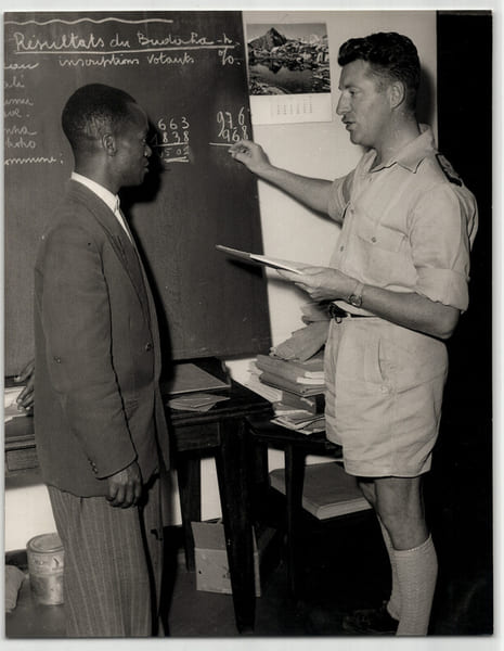 Photographie argentique de 1960 Rwanda Gr&eacute;goire Kayibanda Ind&eacute;pendance. 