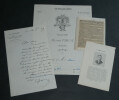 Albert BARR&Eacute; - Lettre autographe sign&eacute;e - Pi&egrave;ces de th&eacute;&acirc;tre - 1889. Albert BARR&Eacute;