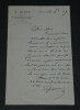 Albert BARR&Eacute; - Lettre autographe sign&eacute;e - Pi&egrave;ces de th&eacute;&acirc;tre - 1889. Albert BARR&Eacute;