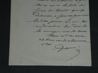 Albert BARRÉ - Lettre autographe signée - Pièces de théâtre - 1889