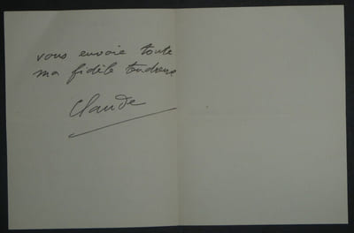Claude FARRÈRE - Lettre Autographe Signée "ma fidèle tendresse"