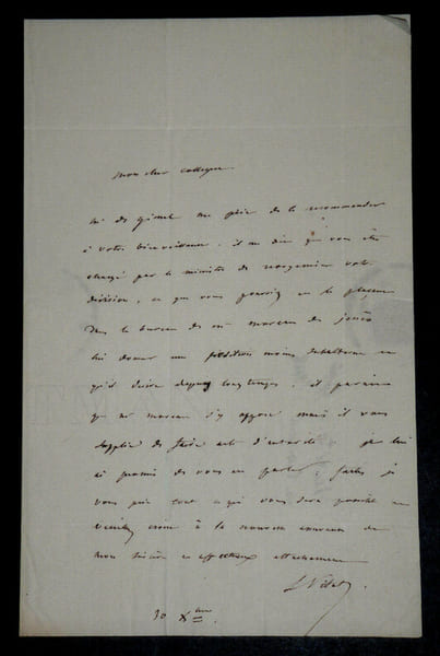 Ludovic VITET - LETTRE AUTOGRAPHE SIGN&Eacute;E. Ludovic Vitet