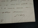 Ludovic VITET - LETTRE AUTOGRAPHE SIGN&Eacute;E. Ludovic Vitet