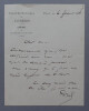 Paul POREL, Acteur et directeur de th&eacute;&acirc;tre - LETTRE AUTOGRAPHE SIGN&Eacute;E, 1886. Paul POREL