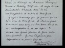 LETTRE AUTOGRAPHE SIGN&Eacute;E &Agrave; L'ABB&Eacute; MOREL ET SON ENVELOPPE 1983. Elizabeth Carr