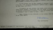 HUOT-PLEUROUX Paul - LETTRE TAPUSCRIT SIGN&Eacute;E SECR&Eacute;TARIAT G&Eacute;N&Eacute;RAL &Eacute;PISCOPAT, 1976. Paul Huot-Pleuroux